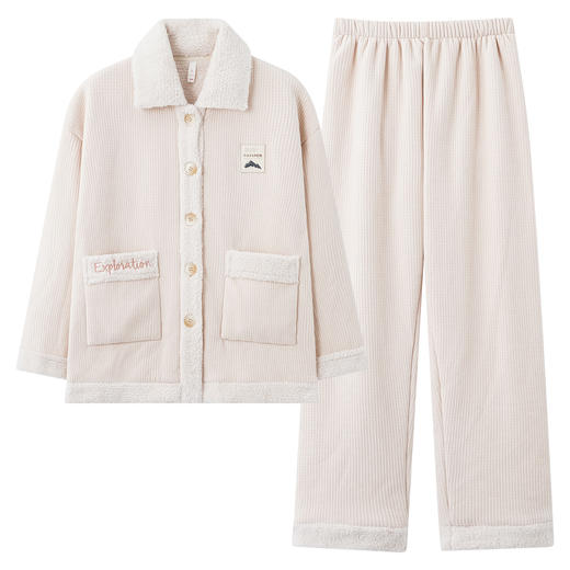 【米菲一体绒】自然醒「初见心动」情侣睡衣冬季加厚保暖家居服套装可外穿JLM 商品图9