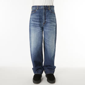 N.HOOLYWOOD WIDE TAPARED DENIM 13oz宽松廓形水洗牛仔裤