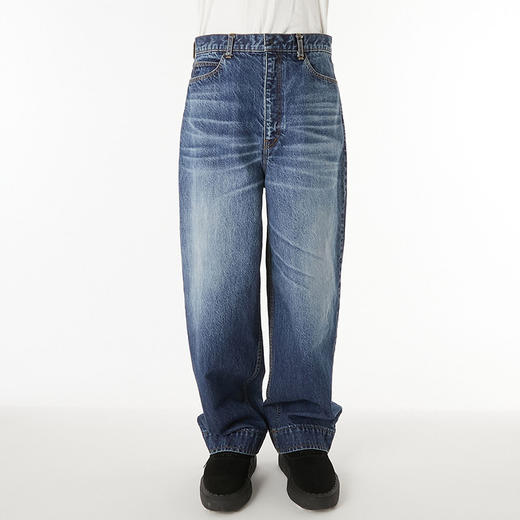 N.HOOLYWOOD WIDE TAPARED DENIM 13oz宽松廓形水洗牛仔裤 商品图0