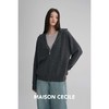 MAISON CECILE两色|高支羊绒羊毛混纺软糯保暖极简拉链式针织开衫 商品缩略图1