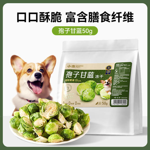 【长寿蔬菜果干】冻干孢子甘蓝莓果蔬菜主食伴侣补充维生素犬猫零食50g 商品图1