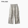PINLI品立2025秋季新款男士工装宽松直筒牛仔裤复古潮牌弯刀长裤GD253116146 商品缩略图5