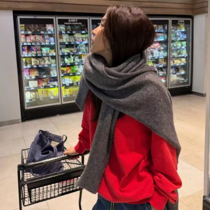 ROMI STUDIO“复古休闲”高克重舒适红调圆领套头卫衣RWCASU6762 商品图0