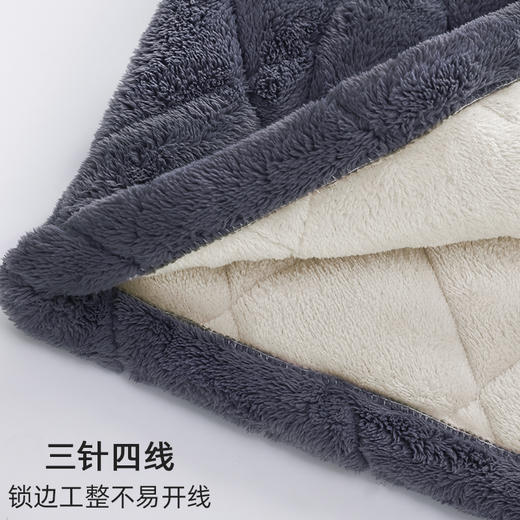 【夹棉暖衣】自然醒「怦然心动」贵妃绒三层加厚夹棉情侣睡衣冬季保暖珊瑚绒家居服女大码男士套装JLM 商品图9