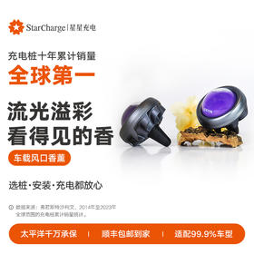 【新能源汽车香薰】星星充电车载出风口车内除异味香水持久淡香