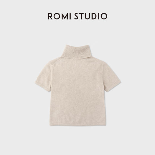 ROMI STUDIO“简约老钱”羊绒羊毛软糯半高领毛织上衣RWCWSG6706 商品图4