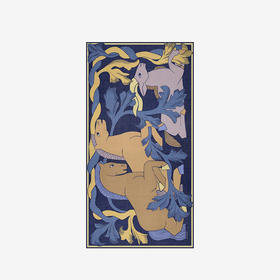 订购6周到｜Inoui Editions-100 CAVALE-马 海军蓝色 围巾［法国设计师］