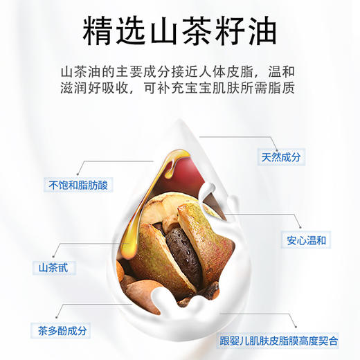 【速！买一送一！天然纯粹&山茶油更护肤！】1L大容量山茶油新生婴儿宝宝滋润洗浴护肤二合一儿童洗发水沐浴露 商品图2