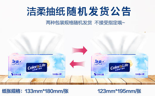 洁柔缤纷软抽64包 抽纸3层100抽【整箱】 商品图8