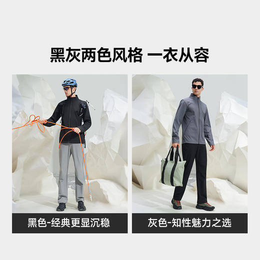 好奇专属【25秋冬季新款 全面升级】素湃软壳衣SS5521/素湃立领魔壳外套SS5522 高效透湿保干爽 内层吸潮气 商品图8
