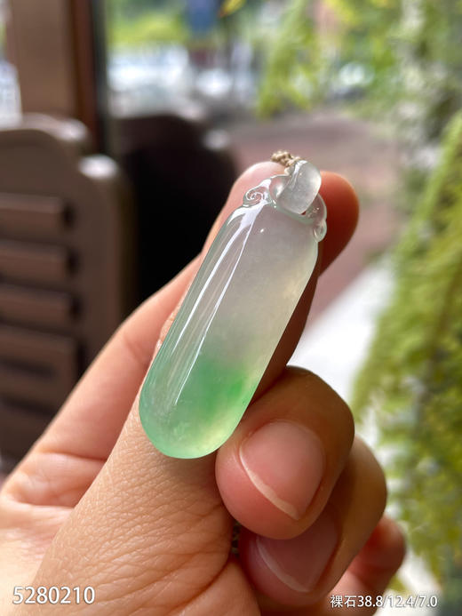 高冰种飘翠福瓜素件  79999【5280210】 商品图0