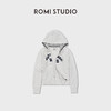 ROMI STUDIO“美式复古”贴布绣毛巾面做旧洗水连帽卫衣RWCAST6312 商品缩略图1