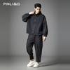 PINLI品立2025秋季新款男士宽松可翻高领纯色休闲梭织茄克外套潮GD253104150 商品缩略图1