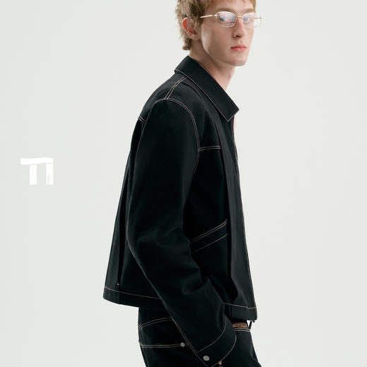 启世录TIWILLTANG“匿影藏踪”都士锋线冗余维度战术褶裥褶皱夹克 商品图2