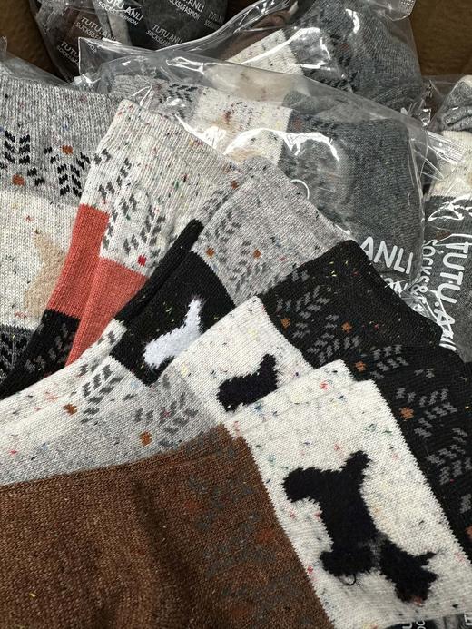 秋冬搭配❗️费尔岛围脖小狗袜 商品图10