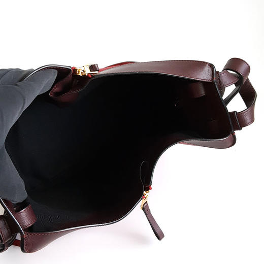 【95新】LOEWE罗意威小号深红色拼色Hammock吊床包单肩斜挎包女士191025TJ50 商品图7