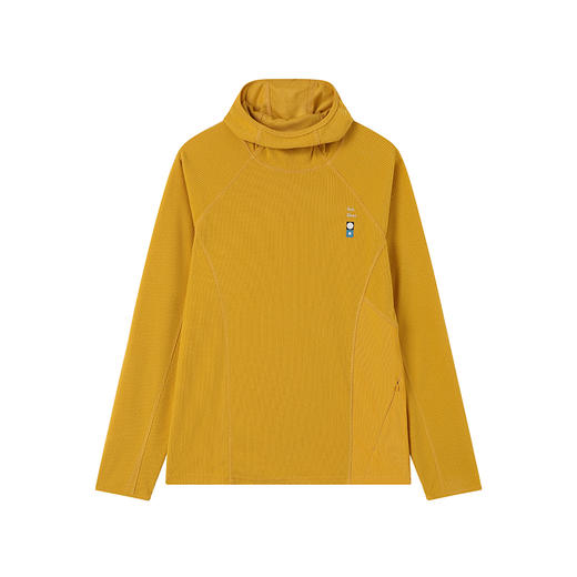 CryingCenter抗静电绒面华夫格哈苏线撞色运动长袖户外连帽衫男女 商品图4