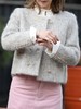 TYNVIE 米色毛绒短款双排扣夹克 商品缩略图4