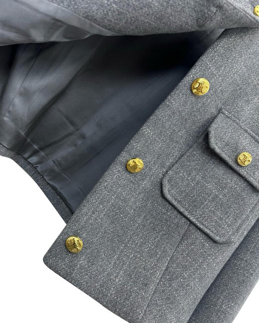 女款羊毛呢洋装外套半裙套装hu008 商品图2