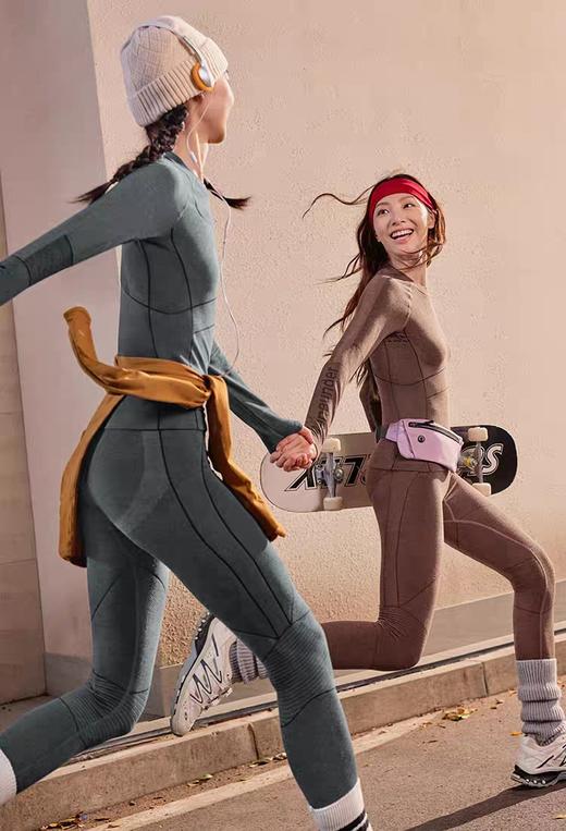 蕉下滑雪速干保暖内衣男女SK004紧身塑形跑步排汗运动功能套装 商品图4