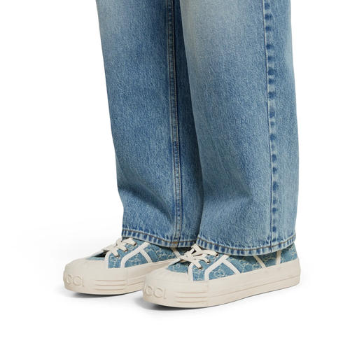 GUCCI 古驰 女士厚底休闲运动鞋 蓝色 831825 FAD7P 4642 商品图6