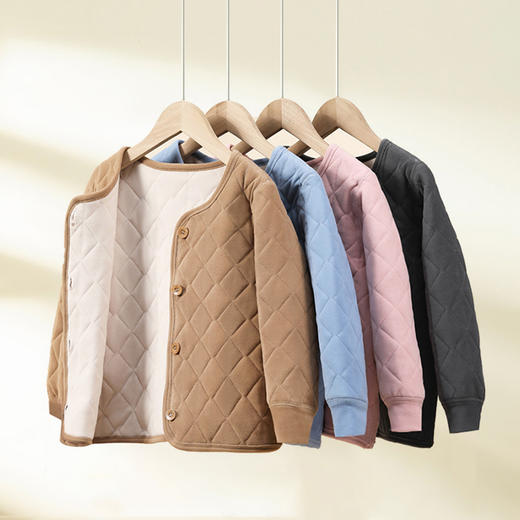 乖可儿 儿童保暖上衣 | 加厚设计、保暖又舒适、校服穿搭神器、棉袄/背心可选 商品图0
