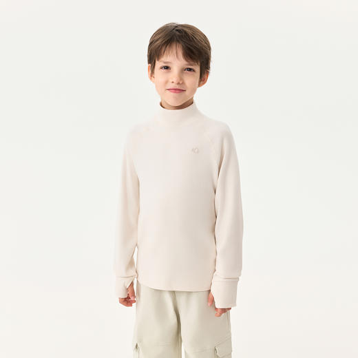 【科技发热】马克珍妮男童防风保暖绒绒高领打底衫秋冬新款551701 商品图1