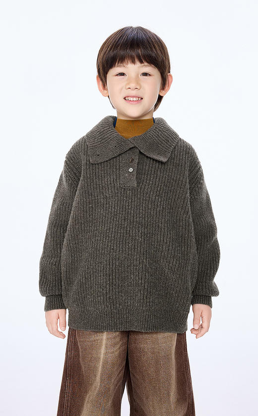 jnby  25年冬款  长袖套头毛衫  1P0313180 商品图4