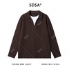 SDSA男士秋冬新款痞帅男装复古拼接撞色翻领假两件长袖T恤百搭潮 商品缩略图1
