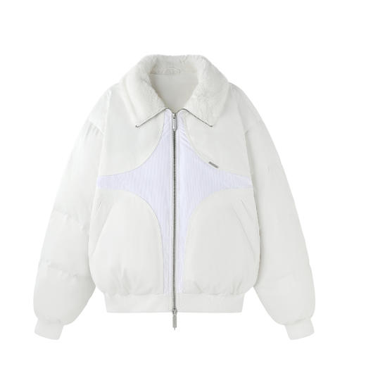 BJHG不计后果羽绒服男款冬季新款加厚外套情侣灯芯绒翻领防寒服女 商品图4