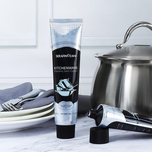 尚尼不锈钢清洁剂锅具适用除锈剂去烧痕光亮抛光剂多功能清洁膏 商品图0