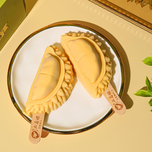 （清仓活动价99元12支，24年生产，保质期24个月至26年4月，介意勿拍）【猫山王榴莲冰淇淋】 每支含≥30%猫山王果肉，口感顺滑超好吃~ 商品图1