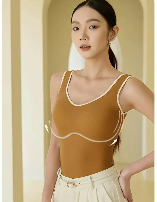 外贸大厂正品德绒背心内衣不跑杯 商品图5