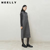 NEELLY纳俪商场同款冬季新款POLO领无袖针织裙女修身亲肤中长裙N25103Y01079 商品缩略图0