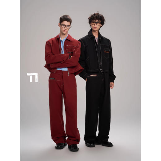 启世录TIWILLTANG“迷踪匿踪”智性漫游无痕叙事叠境褶学褶皱长裤 商品图4