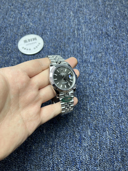 劳力士 分C日志型41mm 水泥灰 3235机 五珠链 904L钢 男士腕表 商品图2