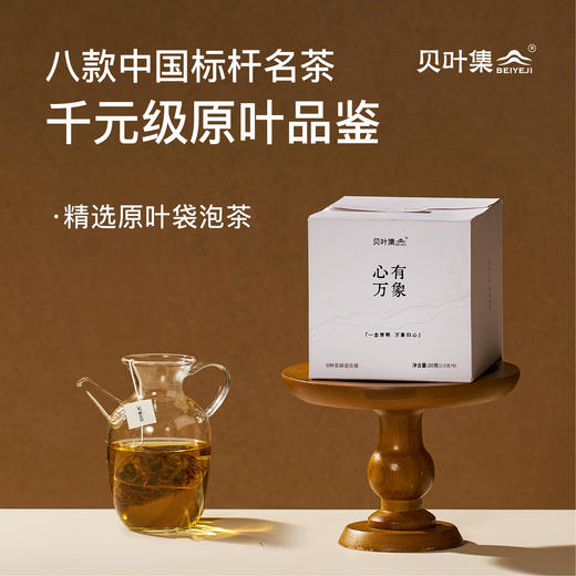 贝叶集心有万象绿茶乌龙茶铁观音鸭屎香红茶普洱袋泡冷泡茶包8味 商品图0
