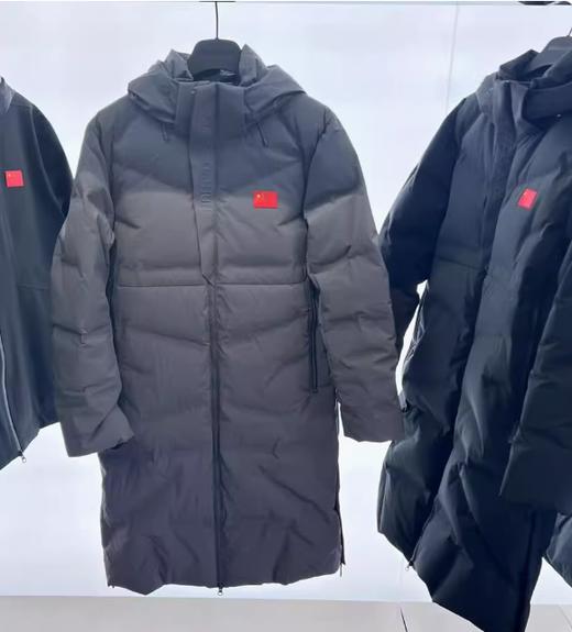 安踏冠军全天候男装2025新款长款防泼水鹅绒连帽羽绒服152510916 商品图0