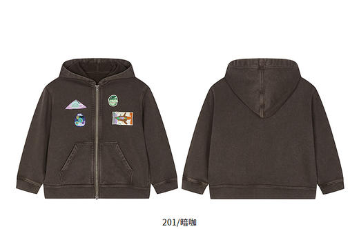 jnby  25年冬款  连帽开襟卫衣  1P0413570 商品图5