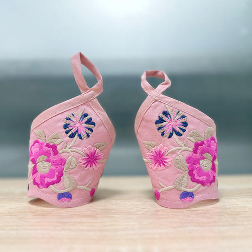 【杨丽萍老师同款 】花开朝颜绣花指套 | 粉色系 | 现货加急发 商品图3