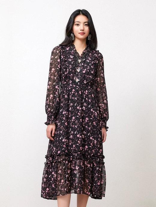 3楼FEXATA服饰(新百购)  浪漫碎花雪纺连衣裙 商品图3