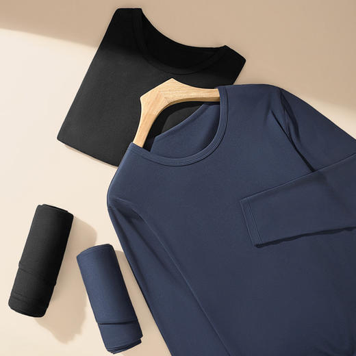 恒御暖盾 男士打底套装(VIP)10A抑菌【套装】秋冬含羊绒蛋白男圆领保暖套装 商品图10