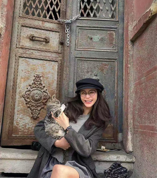 章若楠周也私服同款CA4*A日系报童帽帽子 商品图5