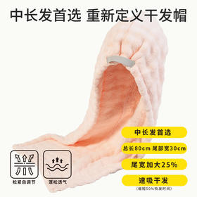 【速吸Pro干发帽】7A抗菌更宽更厚更大瞬吸干发中长发必备纪念日百货门店同款167395083