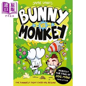 预售 【中商原版】兔子大战猴子01 Bunny vs Monkey 英文原版 儿童漫画故事书 幽默搞笑故事集 进口童书 7-9岁英语读物 Jamie Smart