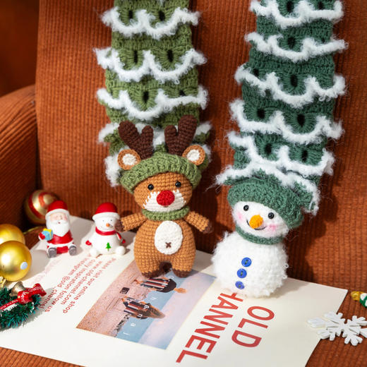 苏苏姐家圣诞树围脖手工diy钩针编织围巾毛线团羊毛冬季材料包 商品图2