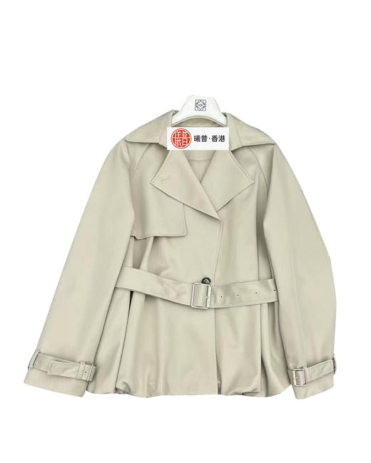 女款花苞腰带风衣外套zh014 商品图0