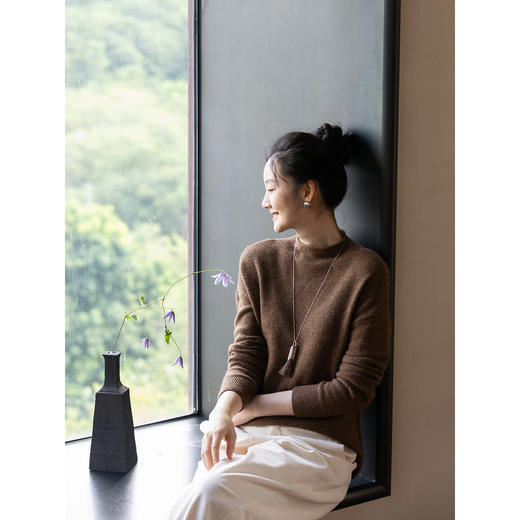 牧衣游原创 牦牛绒毛织混纺套头衫柔软亲肤百搭打底保暖毛衣 织界 商品图1