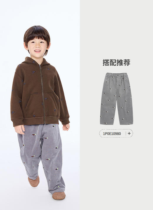 Jnby  25年冬款  连帽开襟卫衣  1P0410580 商品图6