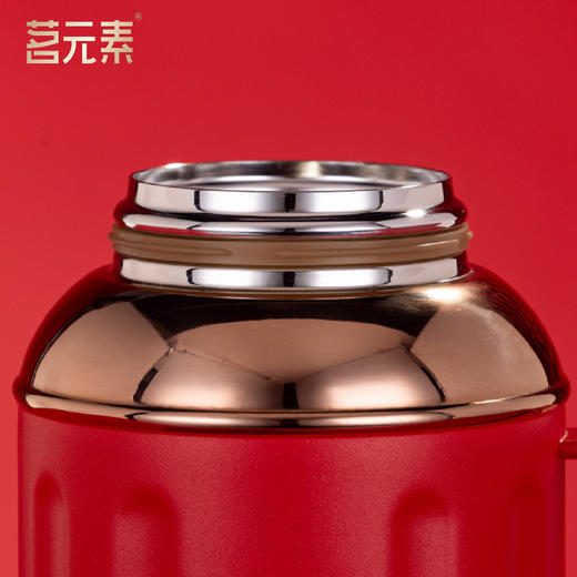 茗元素 金银时代 系列580ml小胖墩焖茶壶一人壶316不锈钢 商品图5